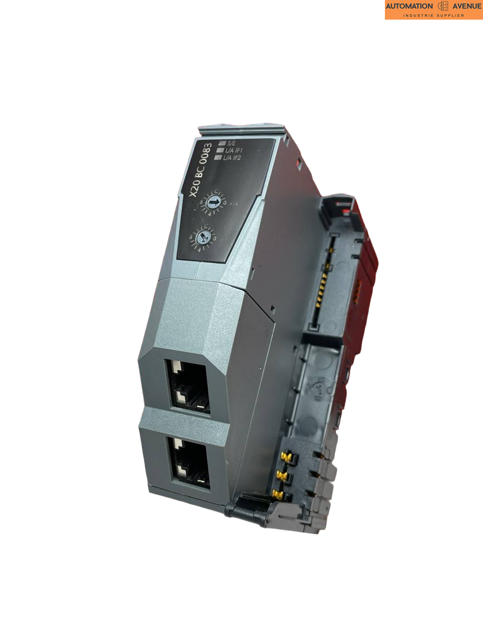 Klicken Sie, um das Bild zu vergrößern B&R X20BC0083 REV.J0 Bus Controller / Powerlink +++ B&R X20 BB 80 REV.E0