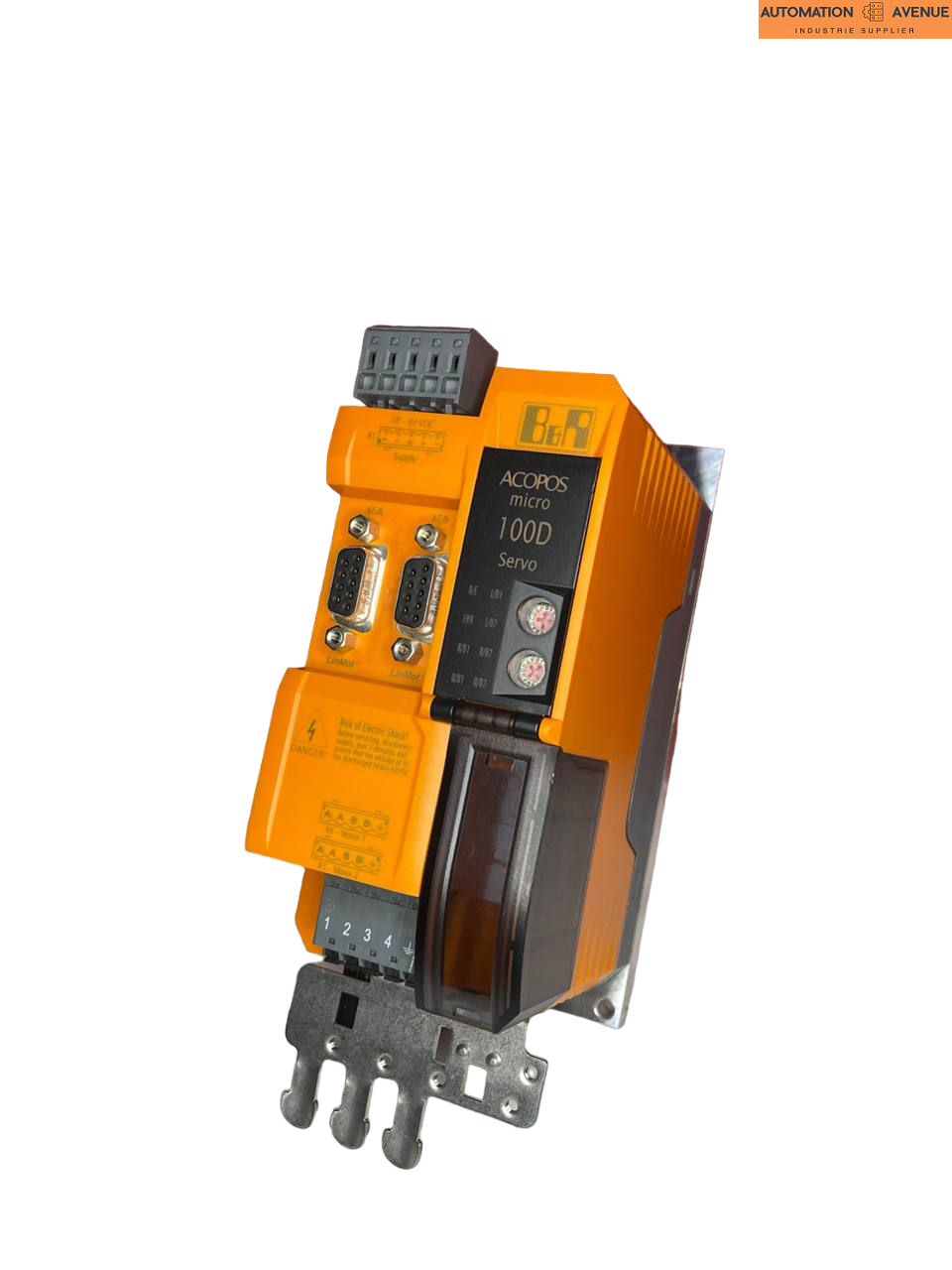 Klicken Sie, um das Bild zu vergrößern B&R ACOPOS micro 100D Servo Wechselrichtermodul 80VD100PD.C188-01 REV.B4 //Geprüft//