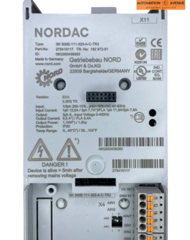 Nordac / Nord Sk500e-111-323-A-C-TR2 Frequenzumrichter 1,1kW, Bild 2
