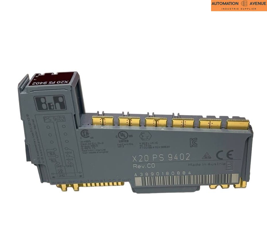 Klicken Sie, um das Bild zu vergrößern B&R Einspeisemodul X20 PS 9402 Power Supply Module Unit Rev. C0