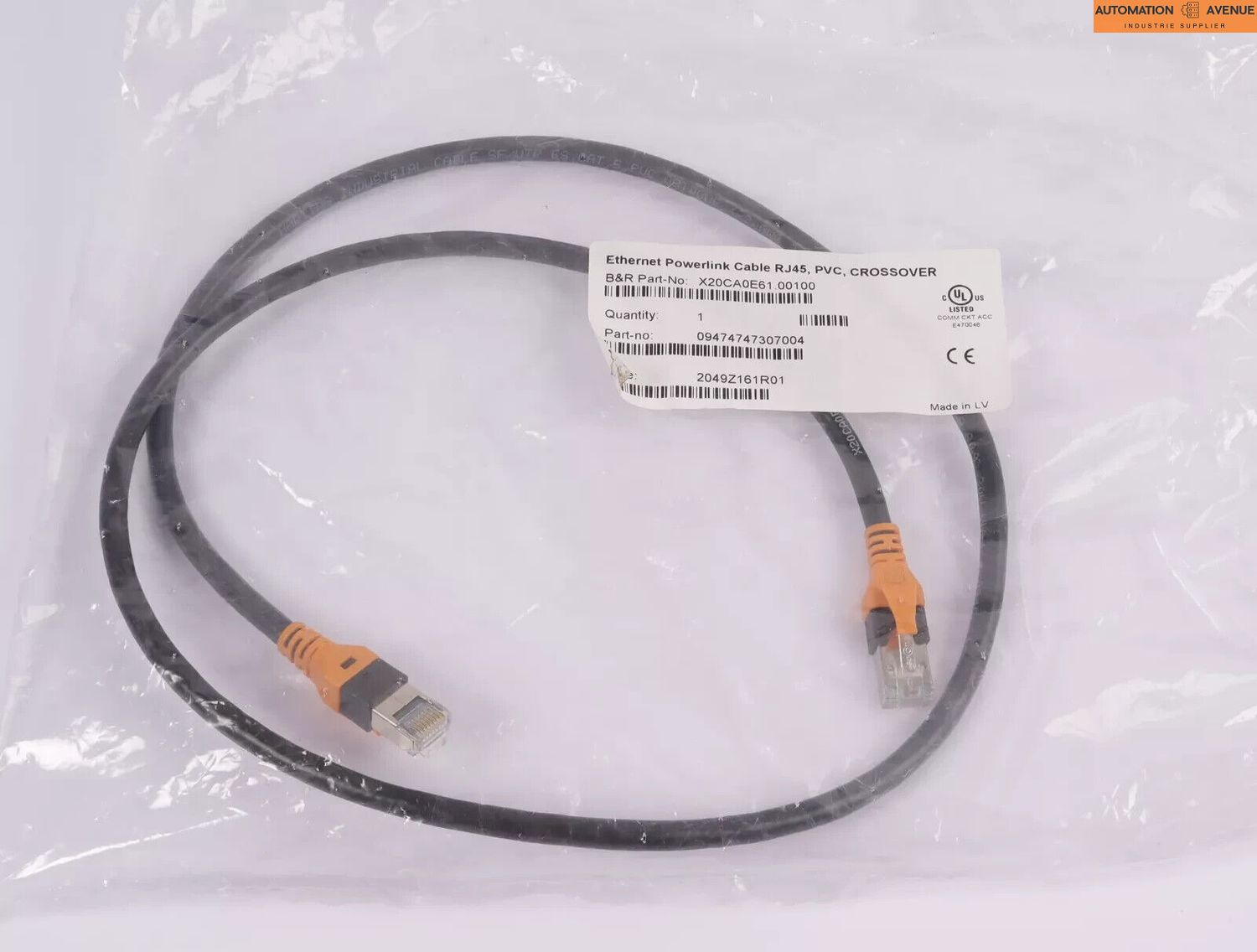 Klicken Sie, um das Bild zu vergrößern B&R Automation Ethernet Powerlink Cable RJ45 X20CA0E61.000100 PVC CROSSOVER