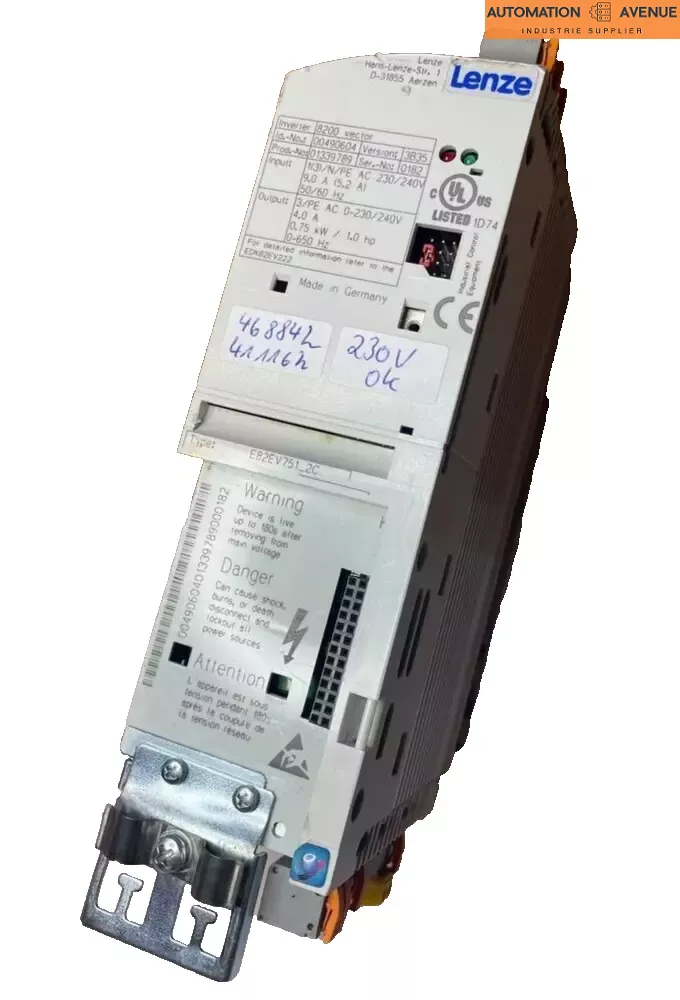 Klicken Sie, um das Bild zu vergrößern Lenze 8200 Vector Inverter/ E82EV751_2C/ E82EV751K2C / FREQUENZUMRICHTER
