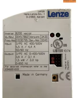 Lenze 8200 vector E82EV152_4C200 Id.-No.00457882, Bild 3
