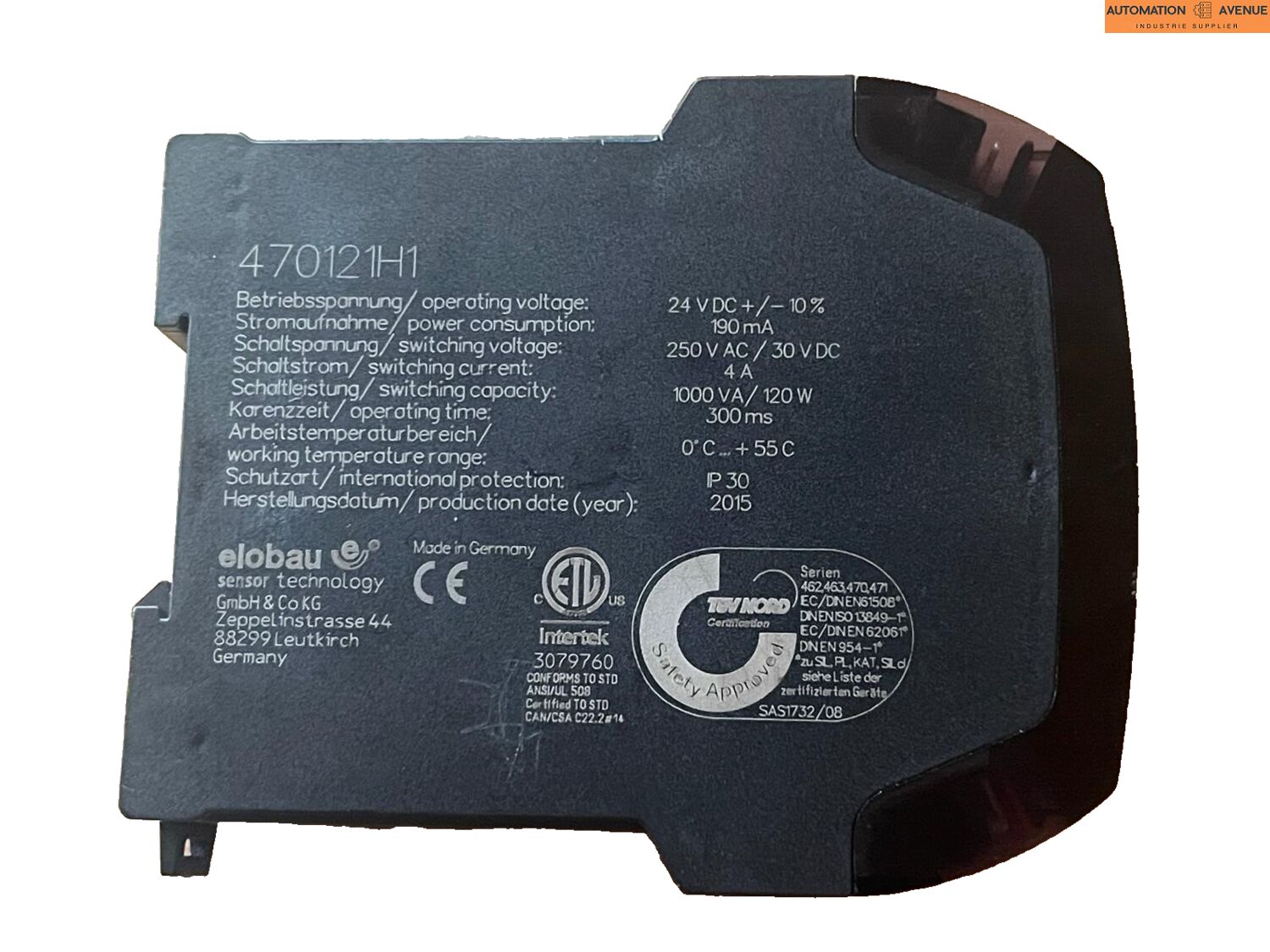 Klicken Sie, um das Bild zu vergrößern Elobau 470121H1 Sicherheitsauswerteinheit Stecker fehlen