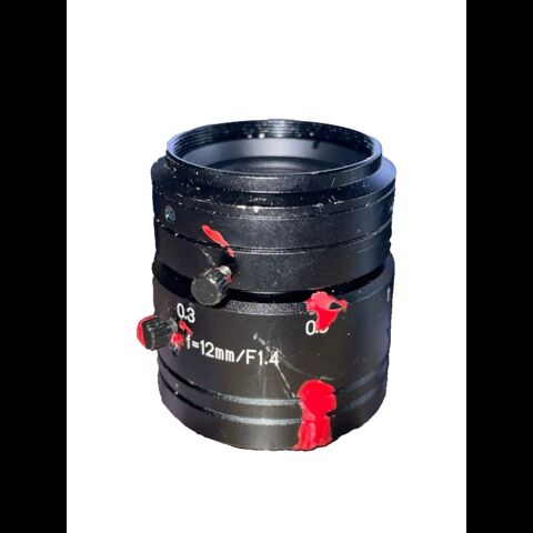 Kowa Objektiv / Linse f=12mm / F1.4 15R0016539 für Teledyne Dalsa