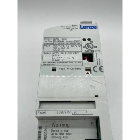 Lenze 8200 Vector Inverter/ E82EV751_2C E82EV751K2C / FREQUENZUMRICHTER