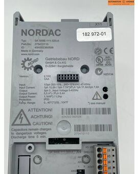 Nord Nordac SK 500E-111-323-A Frequenzumrichter 1,1kW, Bild 5