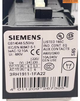Siemens 3RH1911-1FA22 Hilfsschütz Originalverpackt, Bild 4
