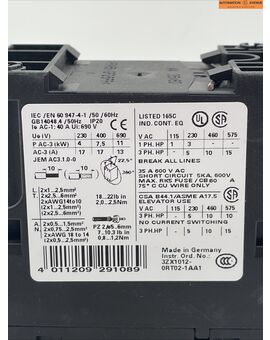 Siemens Sirius 3RT1025-1BB40 Leistungsschalter NEW OVP, Bild 3